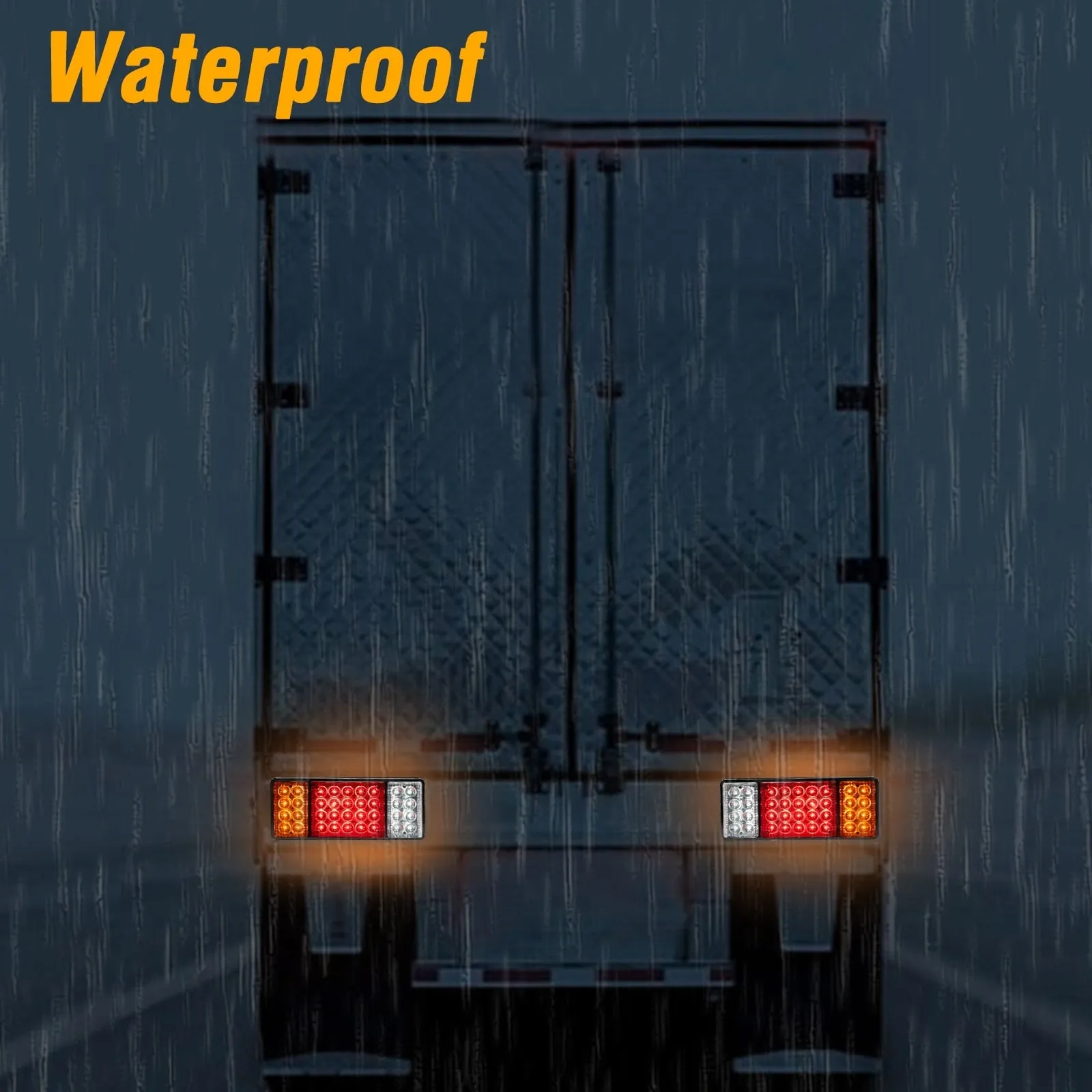 12V 36LED Truck Rear Tail Light Assembly Indicator Reverse Stop Driving Lighting Van Caravan Camper RV Trailer Lorry Bus Boat