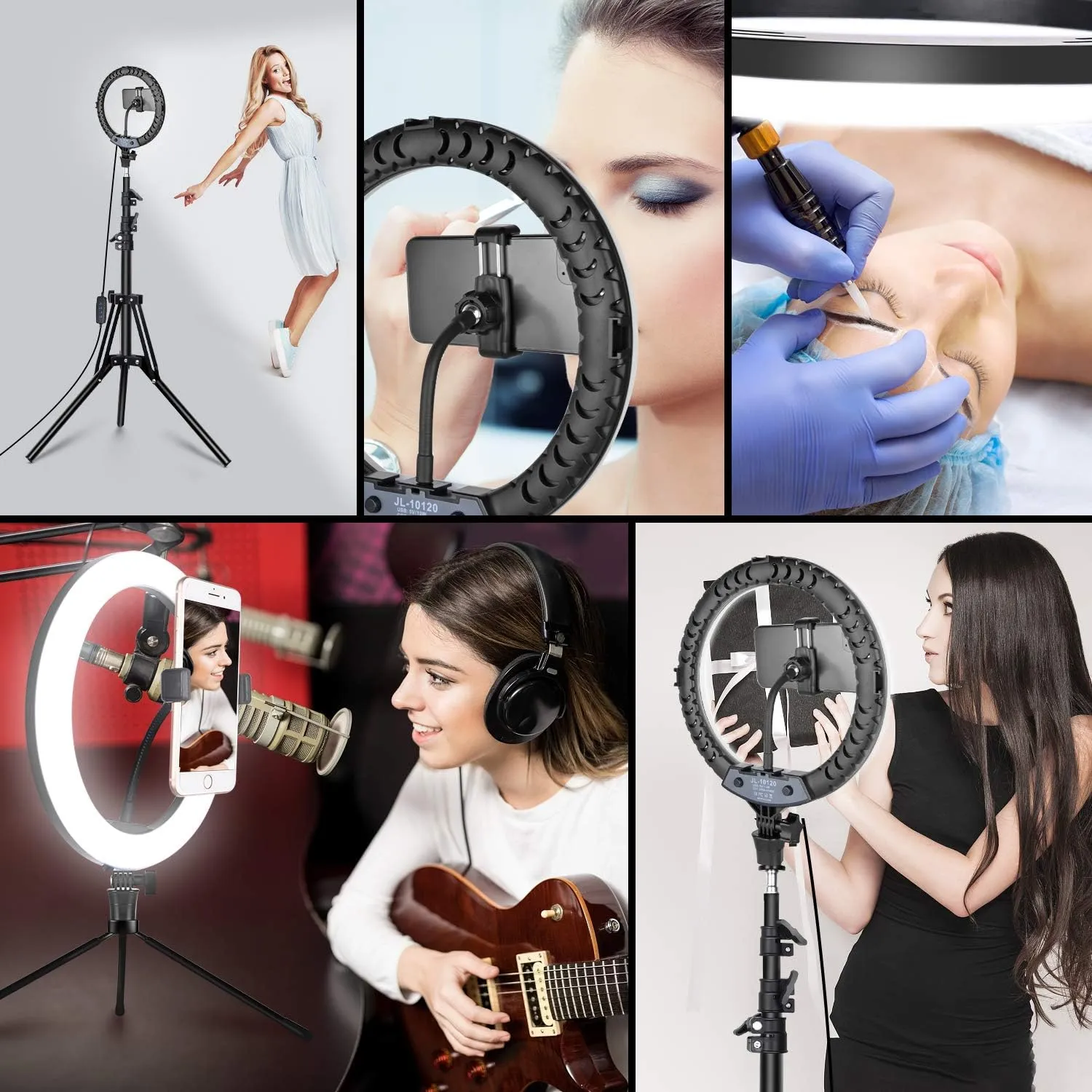 14" Dimmable Photographic Video Led Ring Light With Tripod Stand
