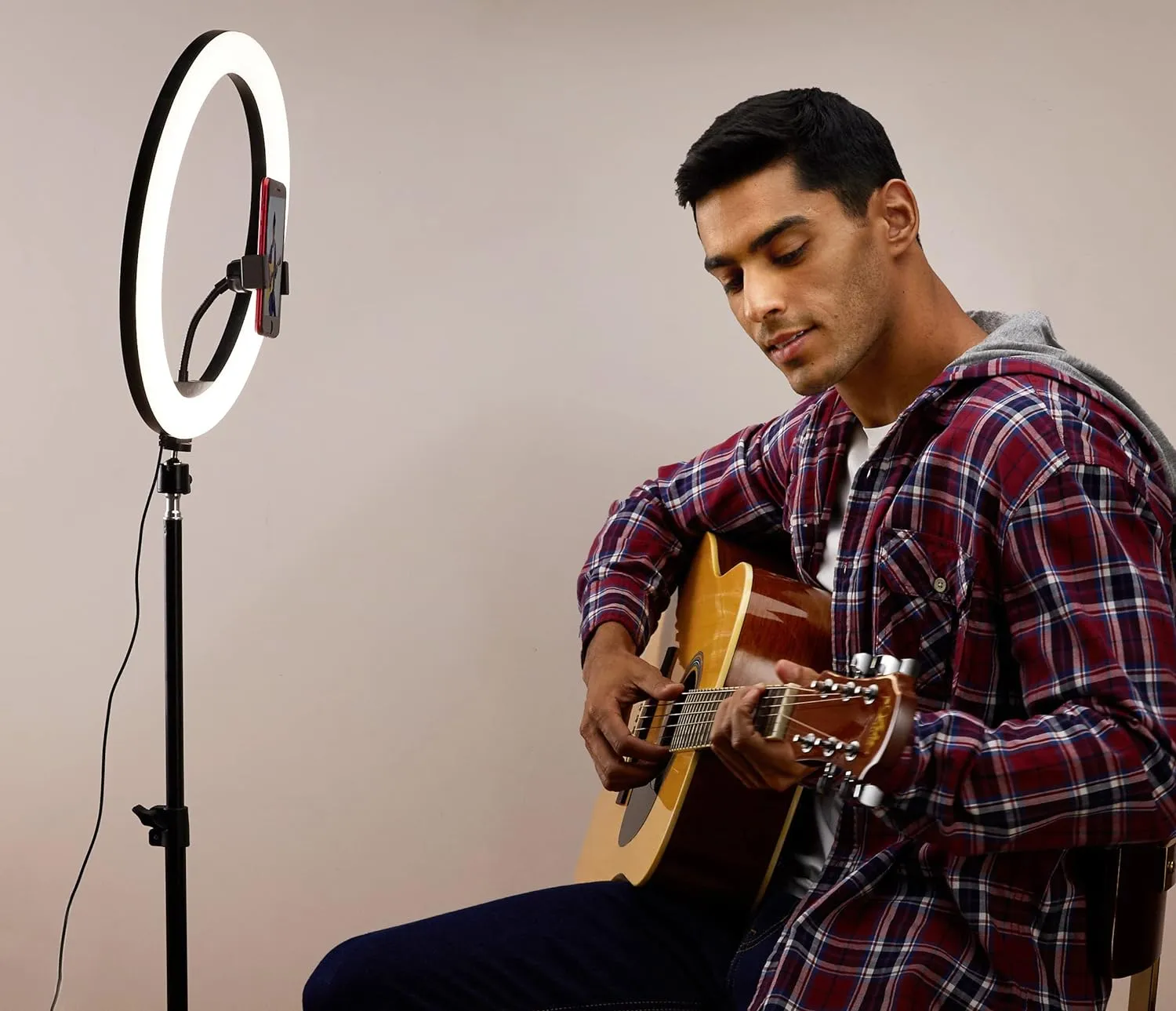 14" Dimmable Photographic Video Led Ring Light With Tripod Stand