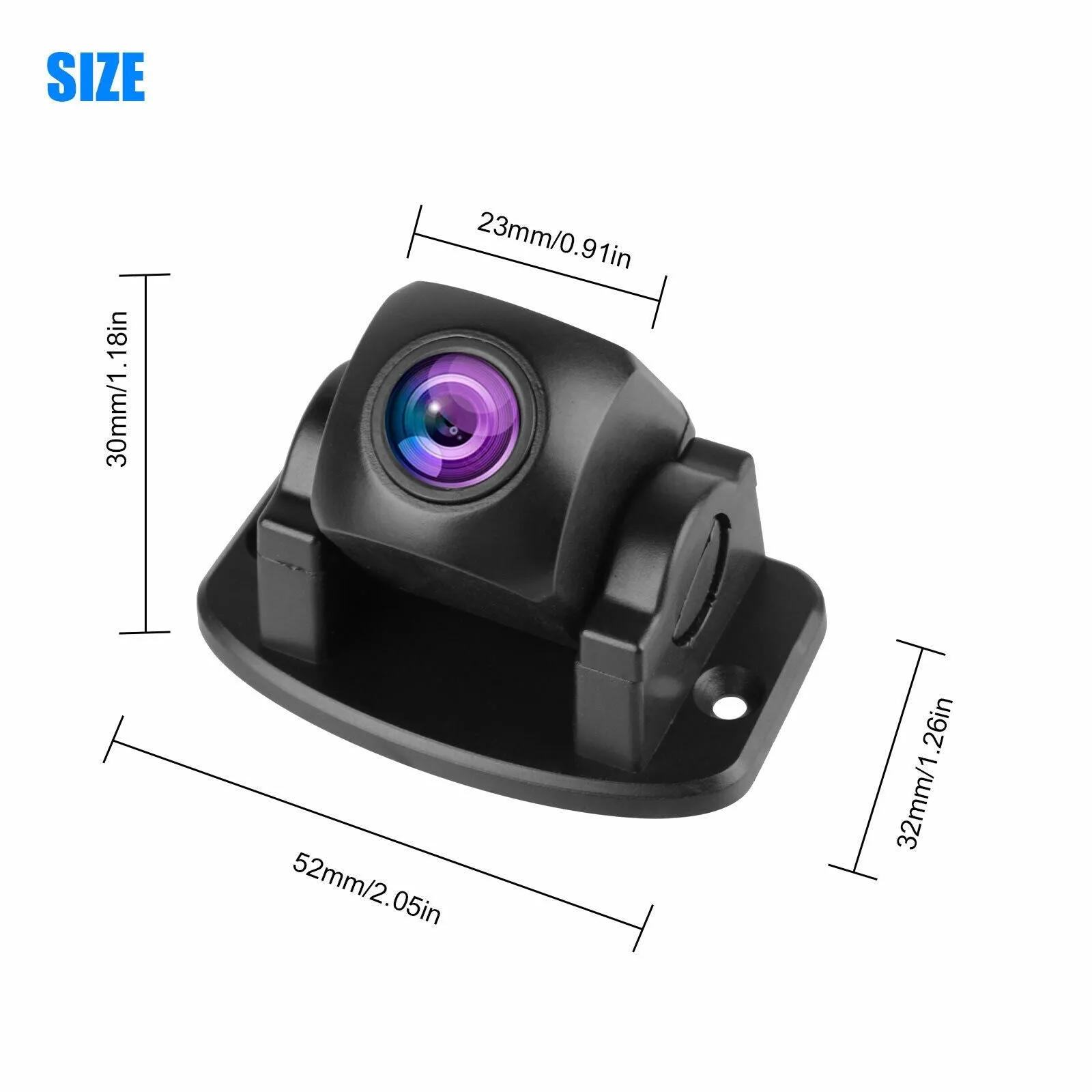 170-degree Hd Cmos Car Backup Camera Front Side Rear View
