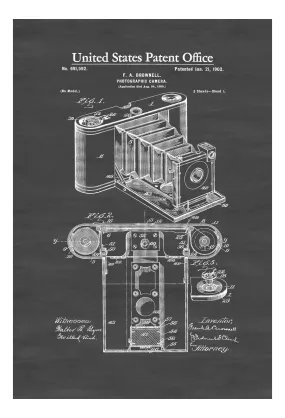 1902 Folding Photographic Camera Patent - Patent Print, Wall Decor, Photography Art, Camera Art, Photography Patent, Vintage Camera Patent