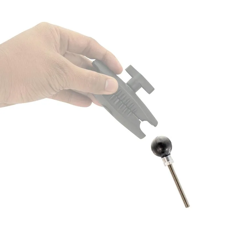 25mm (1 inch) Ball Adapter with 1/4"-20 Female Threaded Hole and Hex Post
