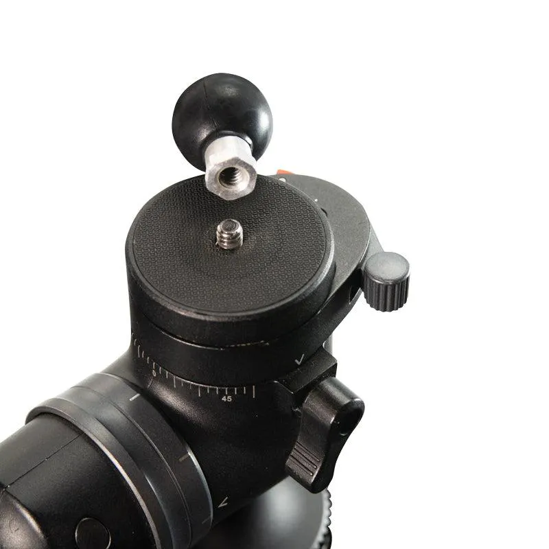 25mm (1 inch) Ball Adapter with 1/4"-20 Female Threaded Hole and Hex Post