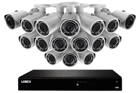 2K IP Security Camera System with 16 Channel NVR and 16 Outdoor 2K 5MP IP Cameras, Color Night Vision