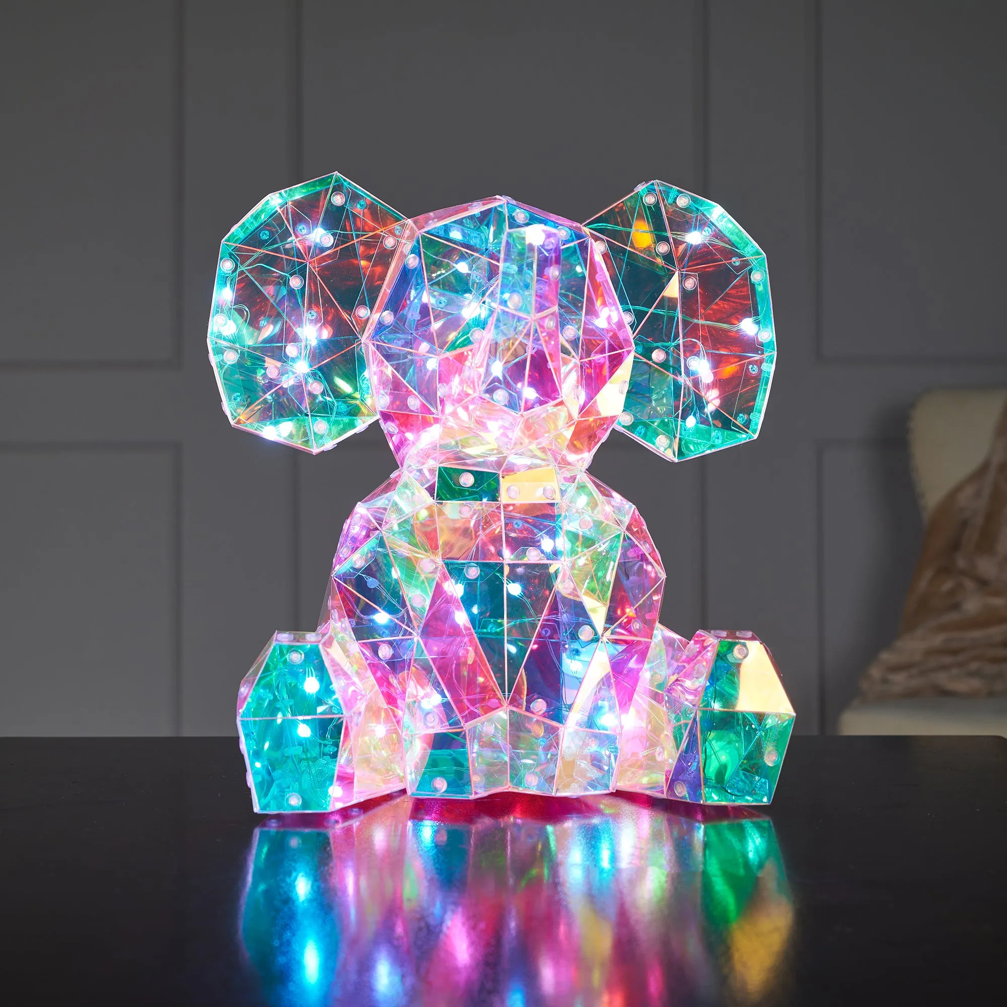 37300-B - Majestic PET Elephant LED Lights: Radiant RGB Glow with USB Power