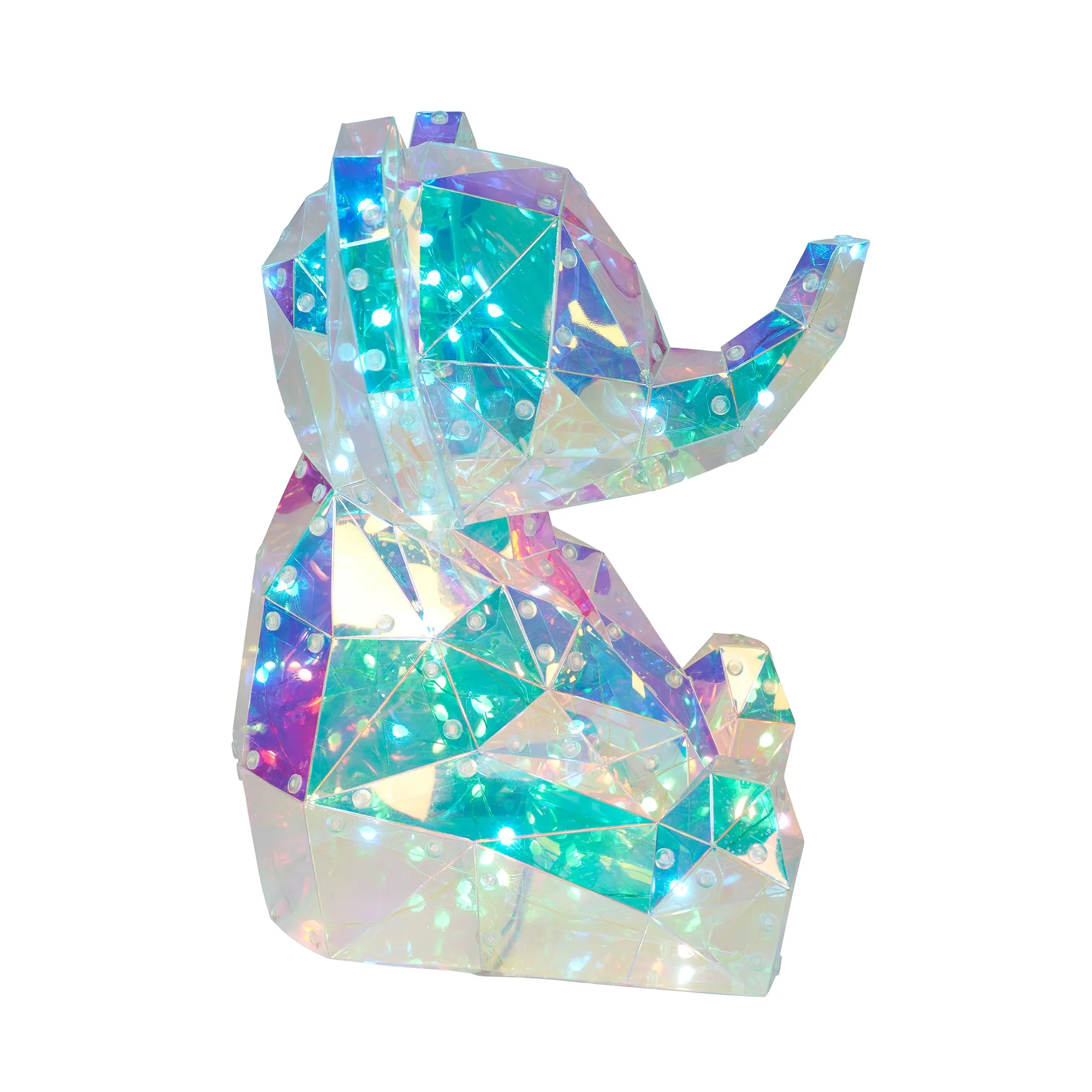 37300-B - Majestic PET Elephant LED Lights: Radiant RGB Glow with USB Power