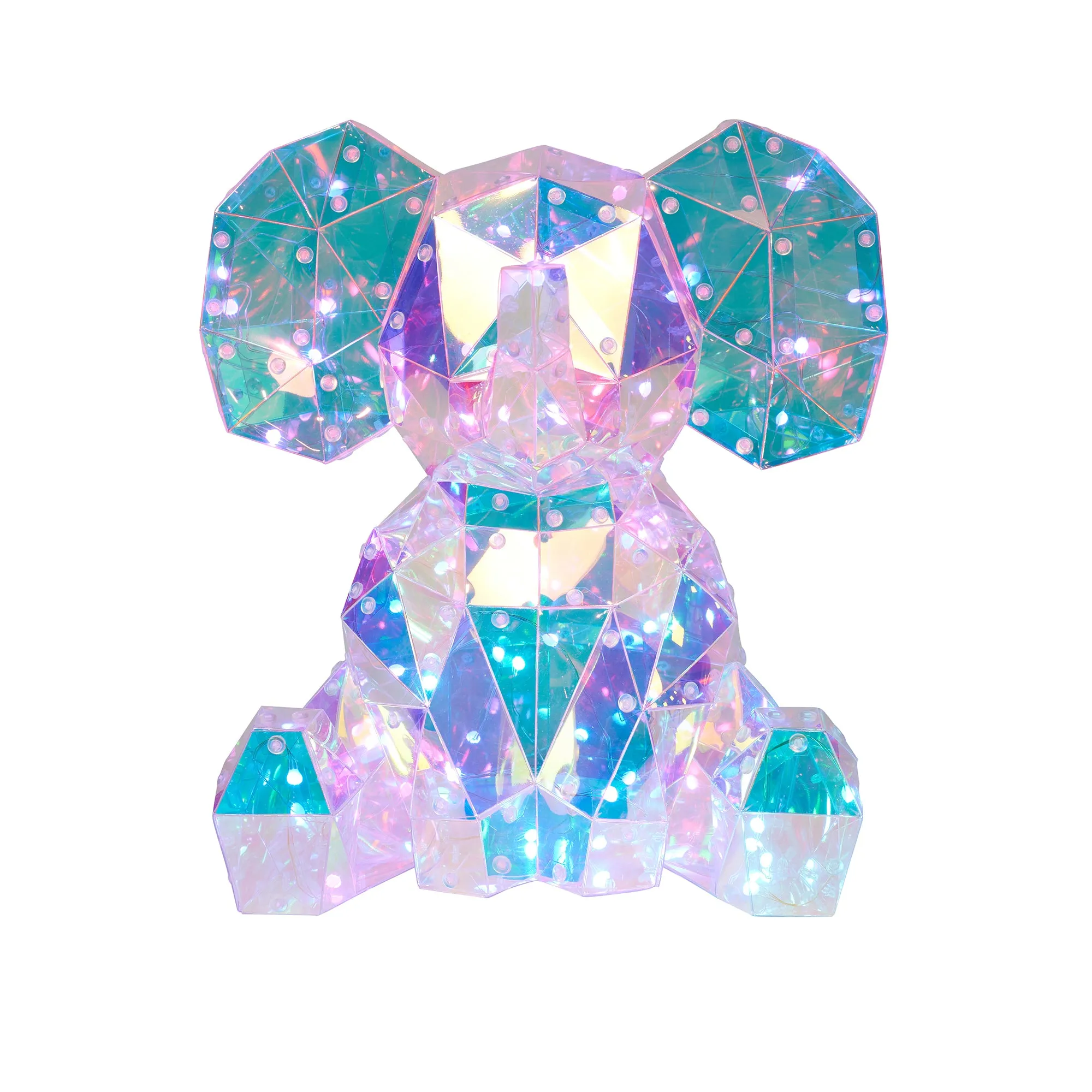 37300-B - Majestic PET Elephant LED Lights: Radiant RGB Glow with USB Power