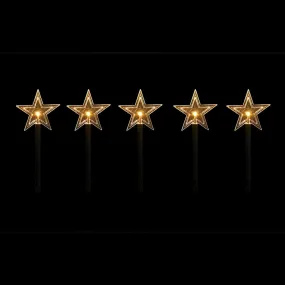 5pk Solar Warm Star Path Lights