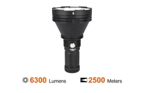 Acebeam K75 2.0 Red LED 1650 Lumen Long Distance Throw Flashlight (1,208 meters)