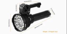 Acebeam X70 60,000 Lumen Rechargeable Flashlight 12 x CREEÃƒâ€šÃ‚Â® XHP70.2 &1*CREEÃƒâ€šÃ‚Â® XHP35 LEDs