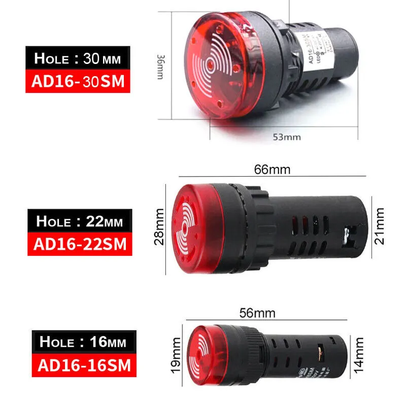 AD16 LED Signal Indicator With Built-in Buzzer