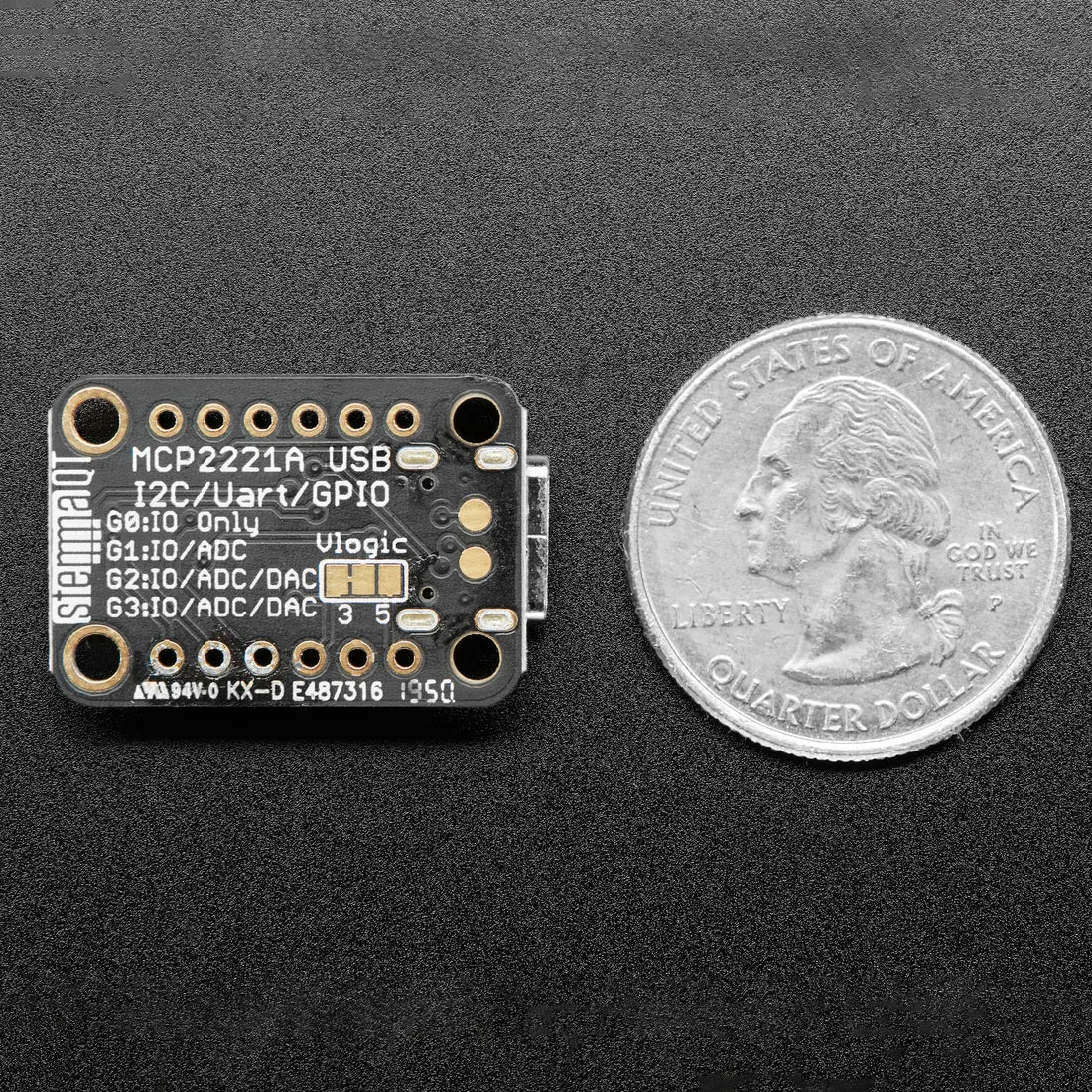 Adafruit MCP2221A Breakout - General Purpose USB to GPIO ADC I2C
