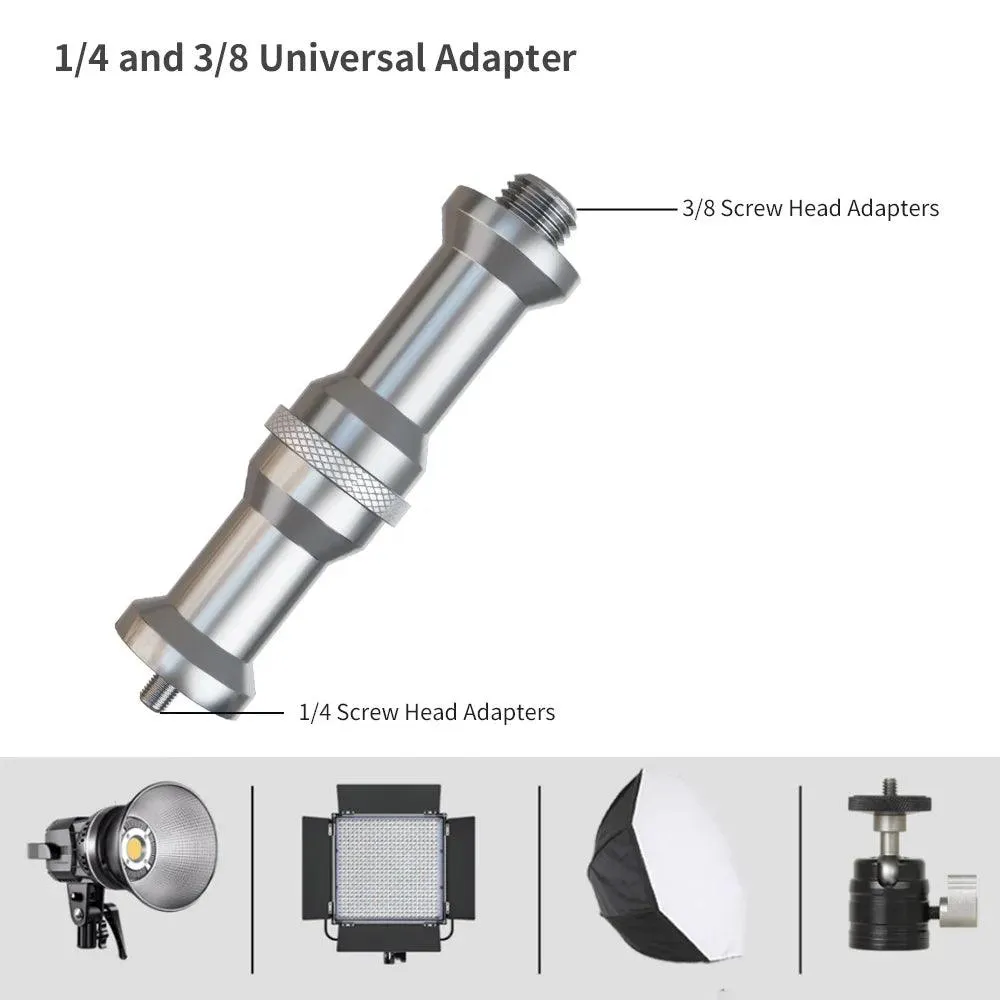 Adjustable Height Gun Grip Light Stand with Wheels and Tripod - LED Softbox Support