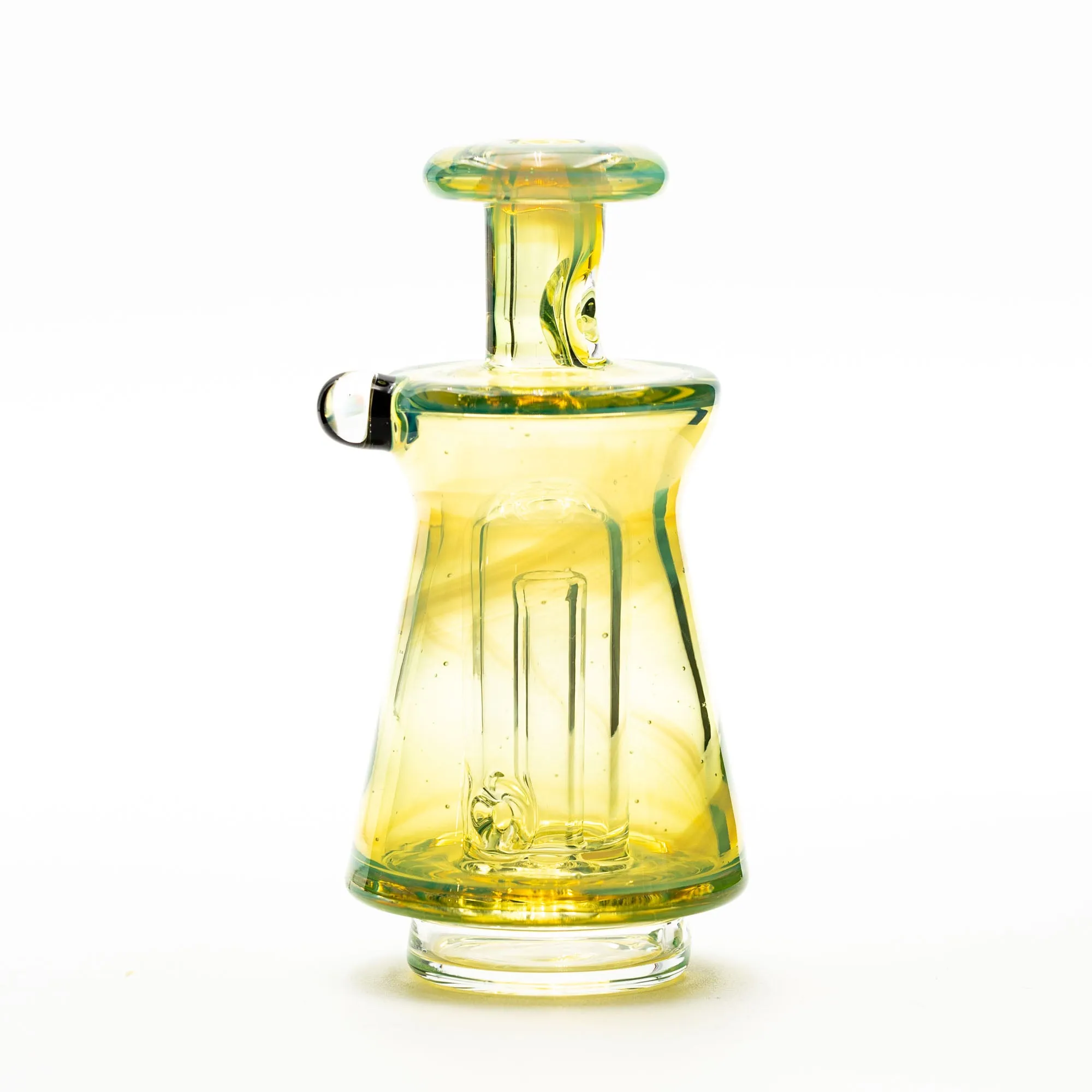 AJ Surf City Full Worked Glass Top Silver Fumed