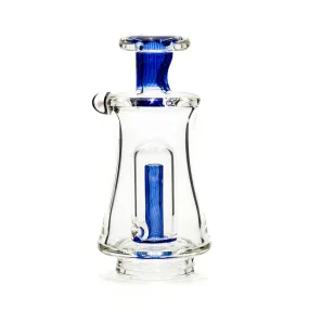 AJ Surf City Worked Stem Glass Top Transparent Blue