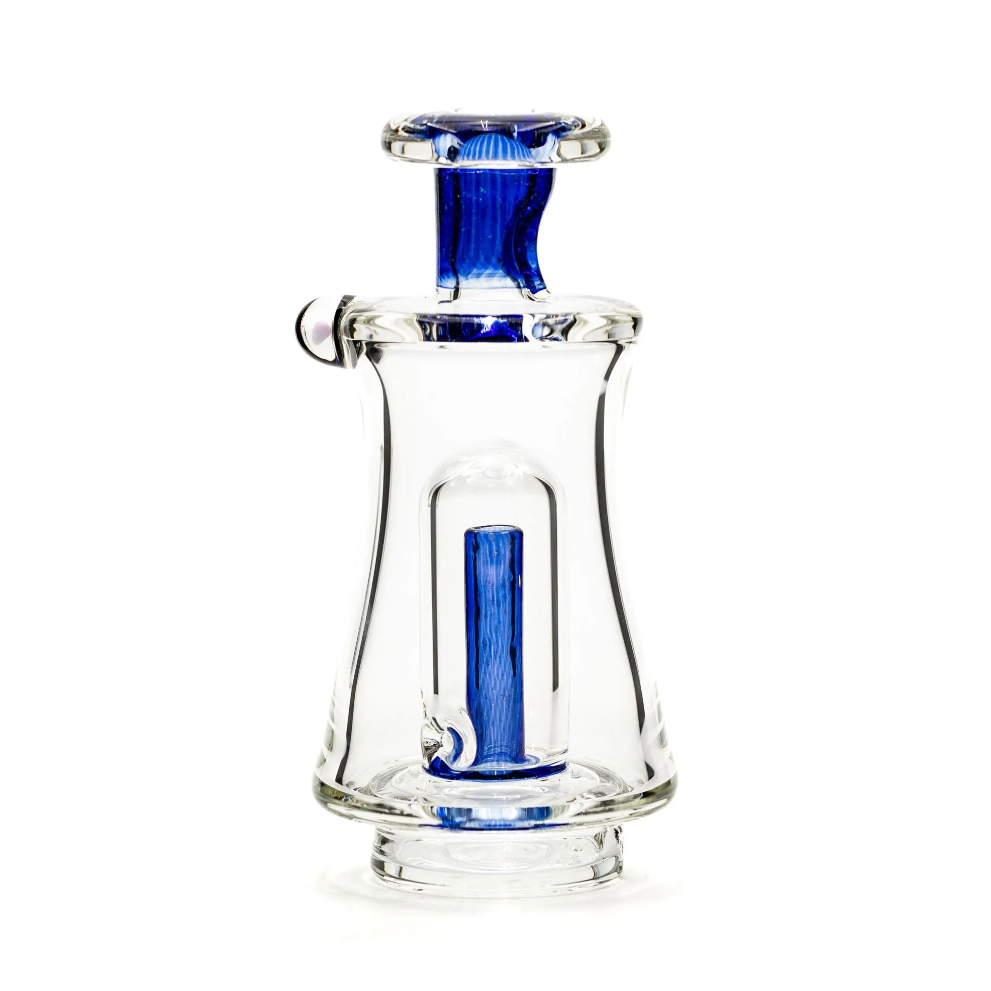 AJ Surf City Worked Stem Glass Top Transparent Blue