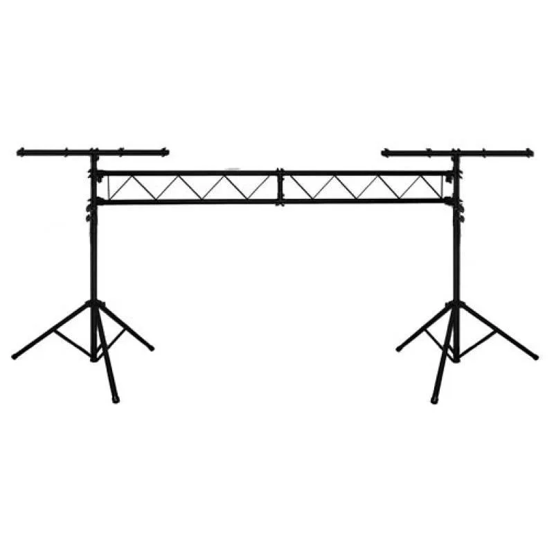American DJ LTS50T Portable truss system. 200 Lbs. capacity(evenly distributed) Includes:2 x tripods, 2 x LTS 50 I-Beam