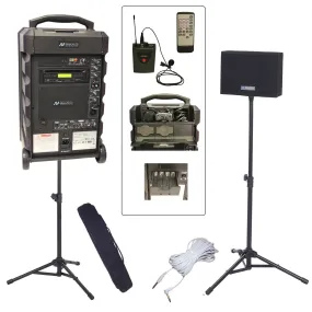 AmpliVox SB8002 Titan Wireless Portable PA Bundle with Lapel Mic