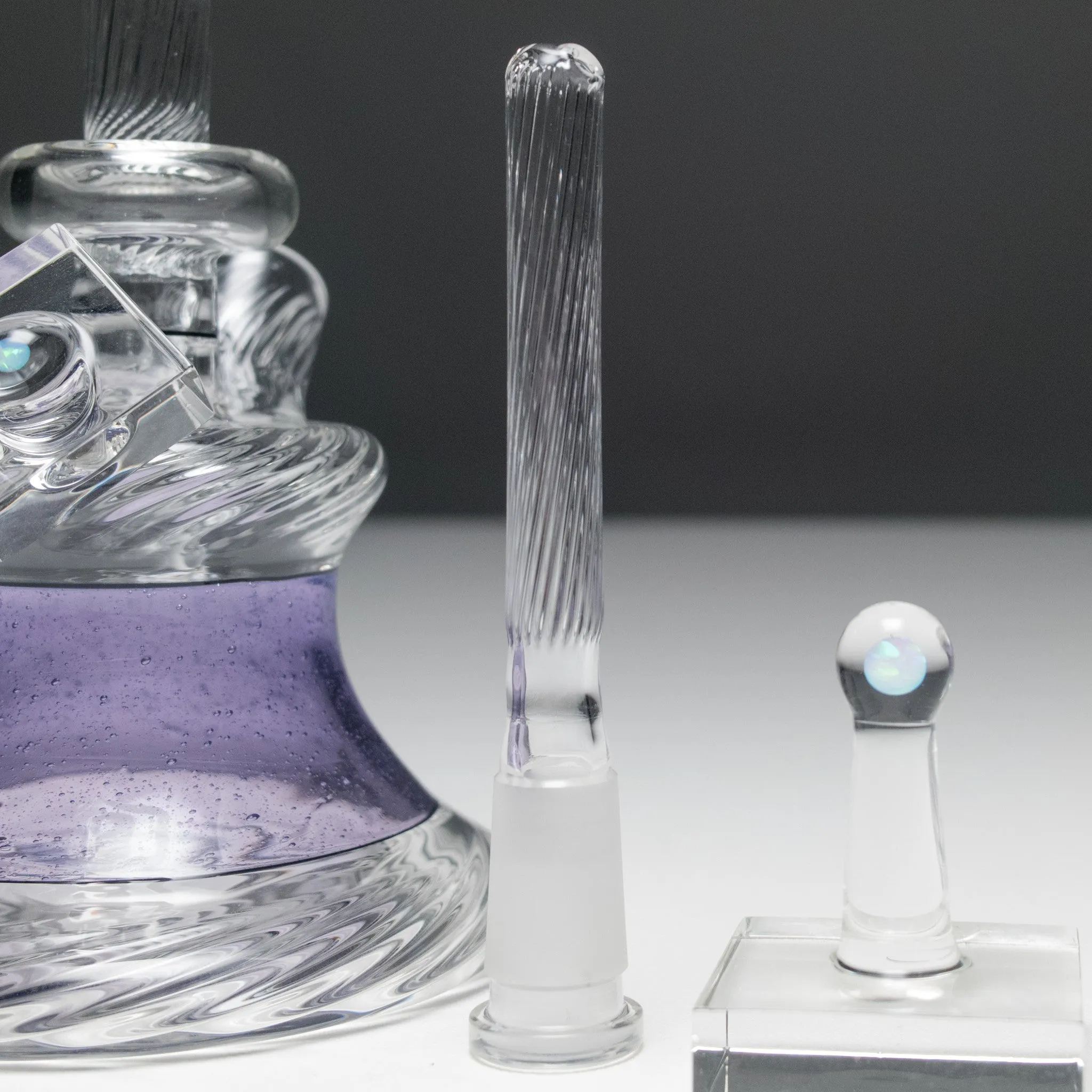 Andy Roth - Vintage Executive Tube - Purple Lollipop & Clear