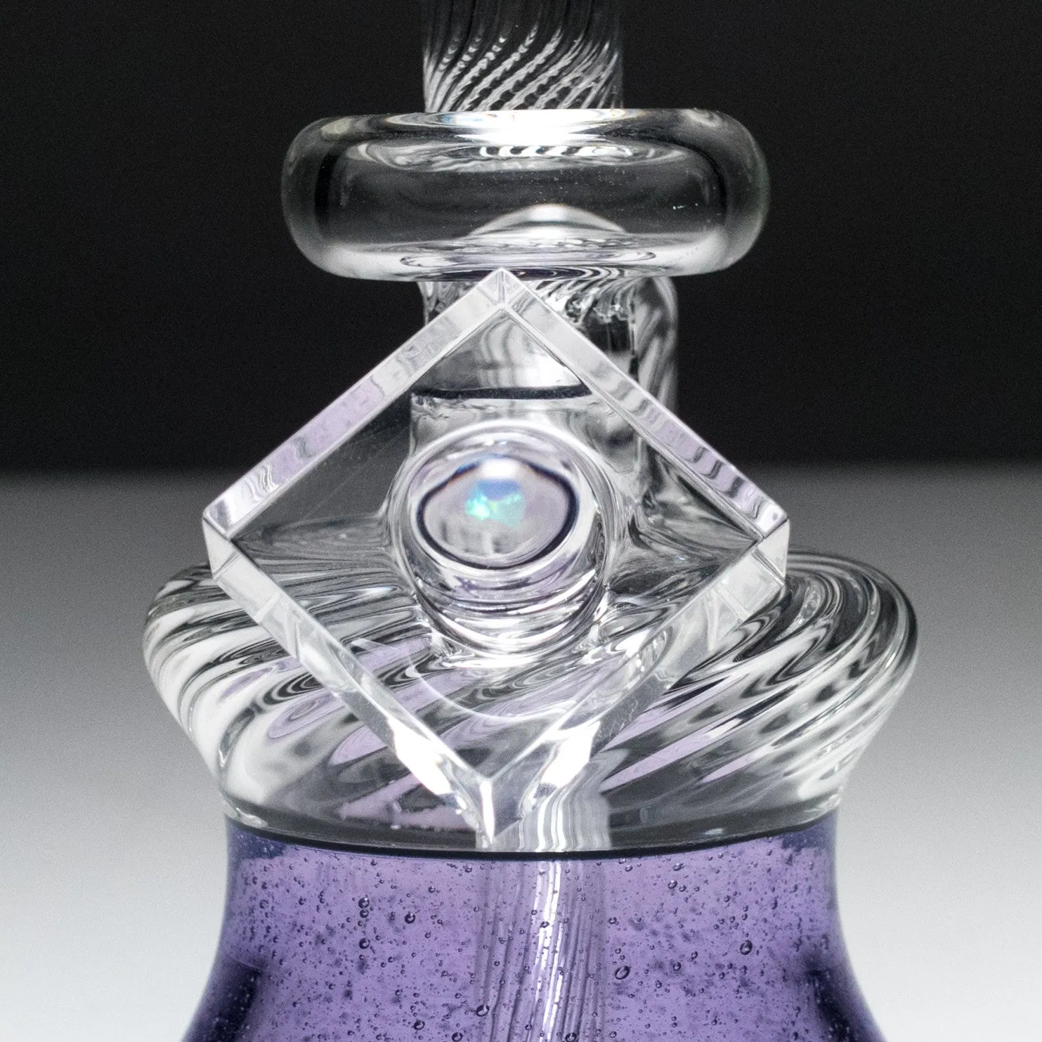 Andy Roth - Vintage Executive Tube - Purple Lollipop & Clear