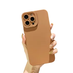 Anymob iPhone Brown Soft Silicone Phone Case Angel Eye Design Camera Protection Cover