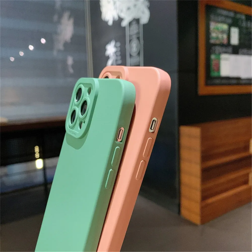 Anymob iPhone Green Soft Silicone Phone Case Angel Eye Design Camera Protection Cover