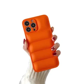 Anymob iPhone Orange Fashion Jacket Phone Case Shockproof Soft Silicone Camera Protection Cover