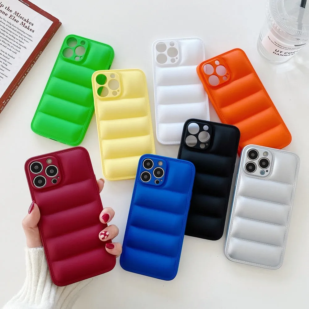 Anymob iPhone Silver Fashion Jacket Phone Case Shockproof Soft Silicone Camera Protection Cover