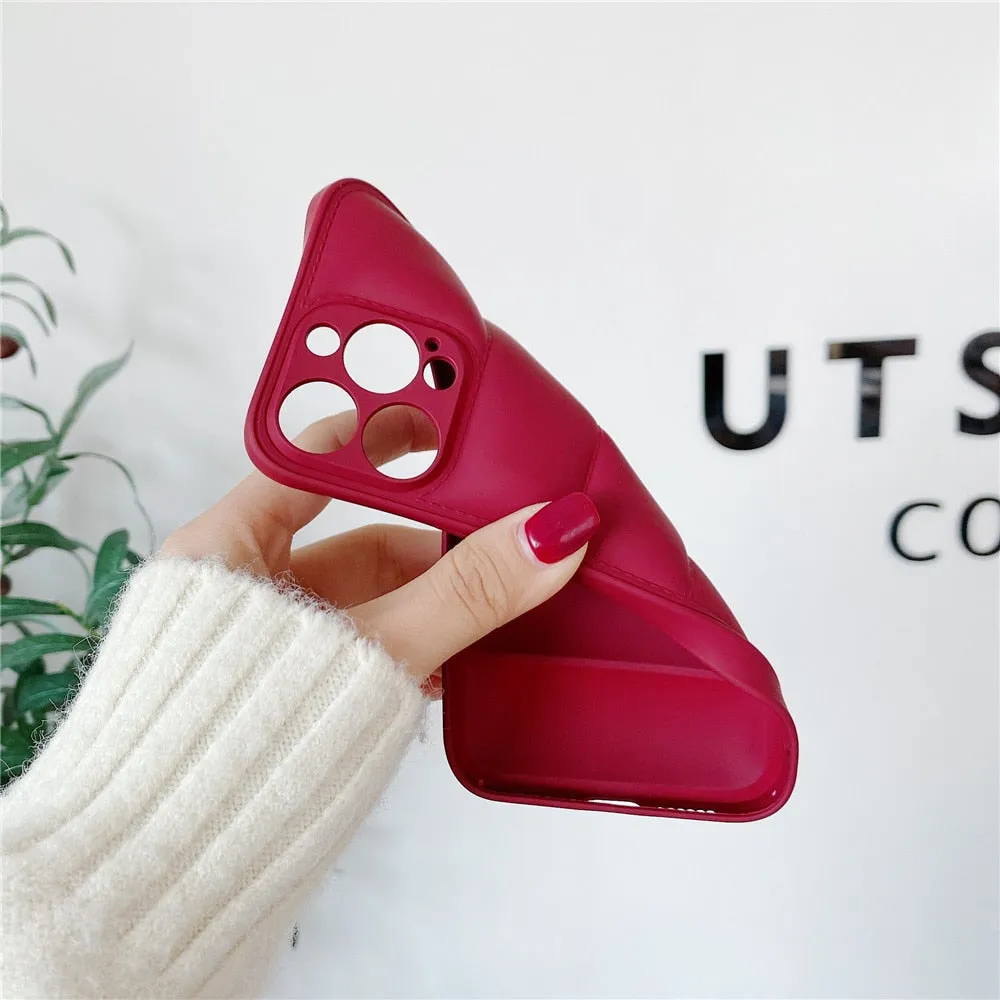 Anymob iPhone Silver Fashion Jacket Phone Case Shockproof Soft Silicone Camera Protection Cover