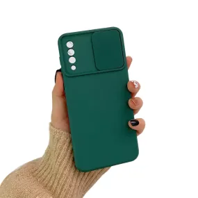 Anymob Samsung Case Green Camera Lens Protection Phone Color Candy Soft Back Cover
