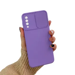 Anymob Samsung Case Purple Camera Lens Protection Phone Color Candy Soft Back Cover