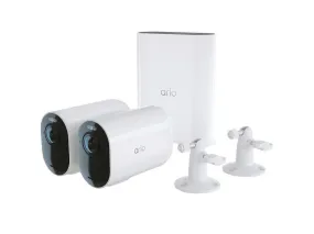 Arlo Ultra 2 XL Wire free 2 Spotlight 4K Cameras with Mount and Base Station - Certified Refurbished