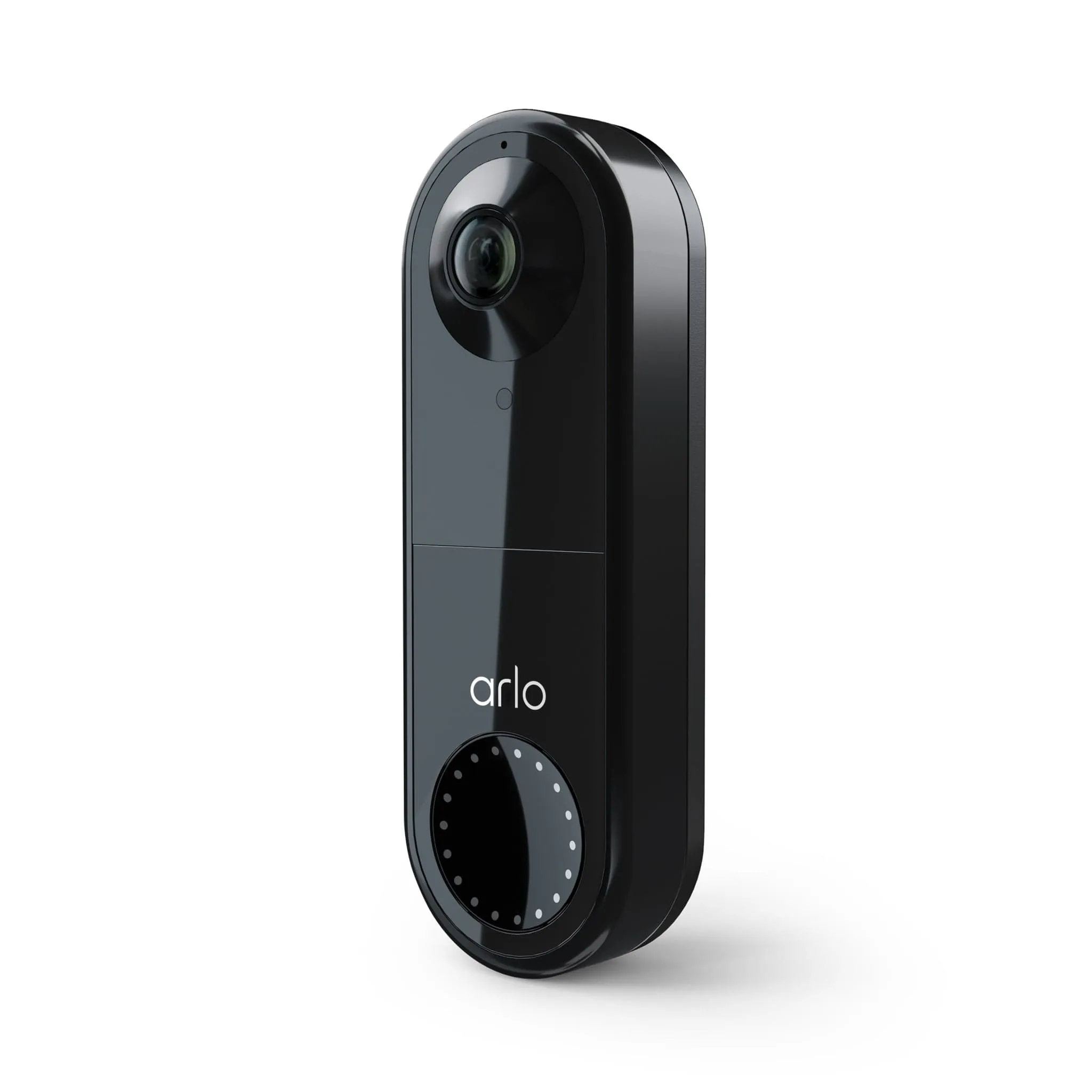 Arlo Wired Smart HD Video Doorbell Night Vision, Black - Certified Refurbished