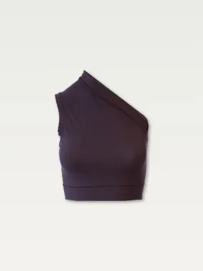Asymmetrical Tank Top in Deep Wine