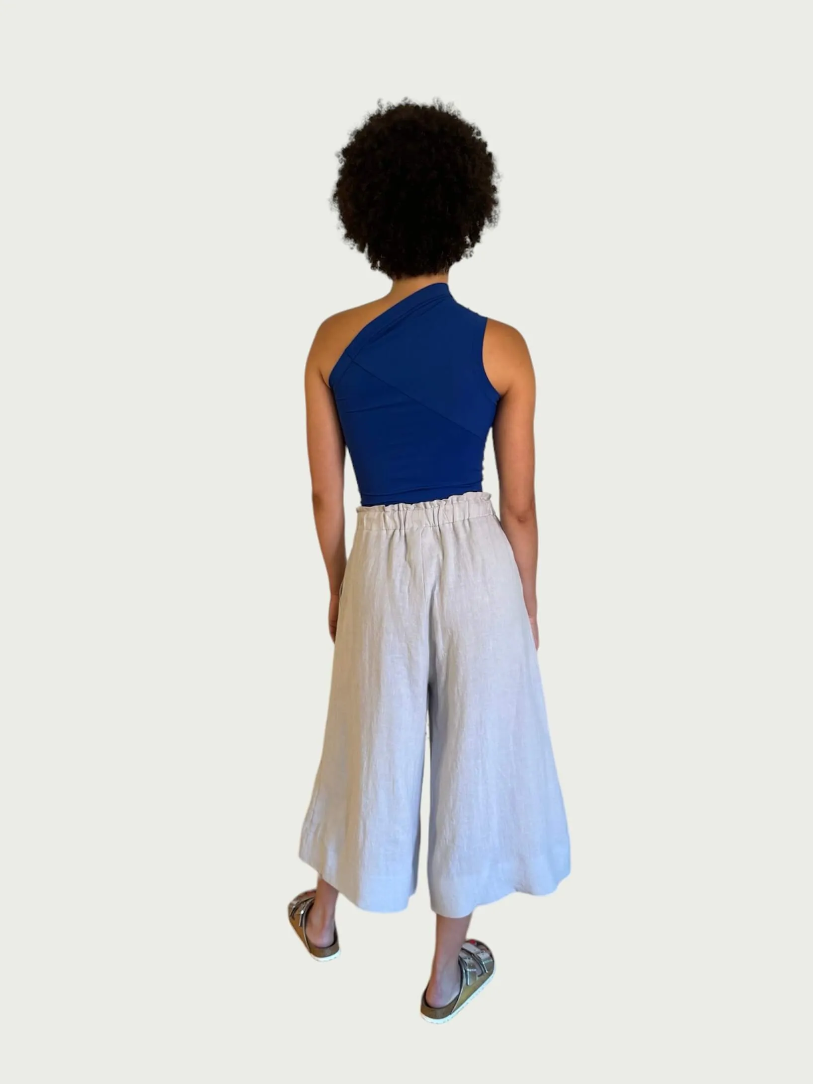 Asymmetrical Tank Top in Electric Blue
