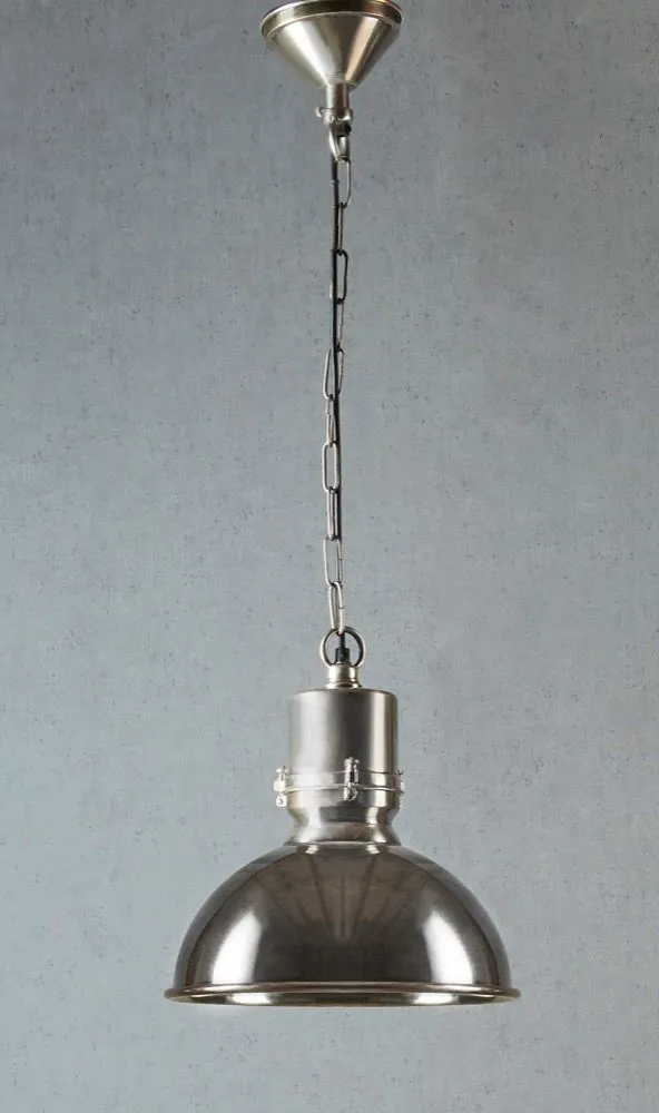 Augusta Large Hanging Lamp in Silver