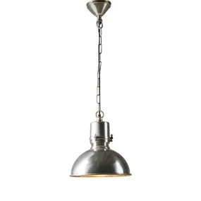 Augusta Large Hanging Lamp in Silver