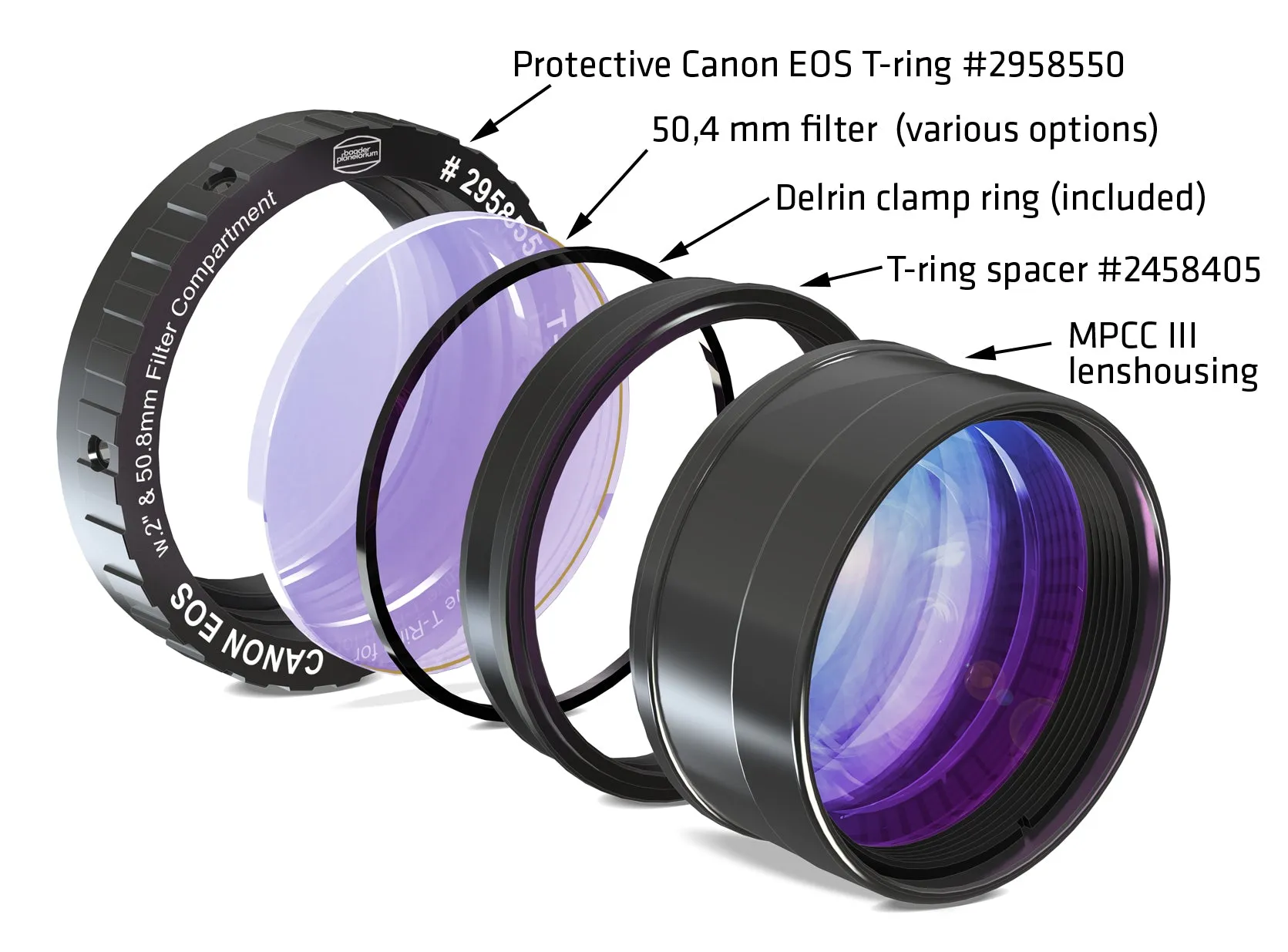 Baader M48 Spacer Ring for MPCC III / Protective EOS T-Ring or Wide T-ring