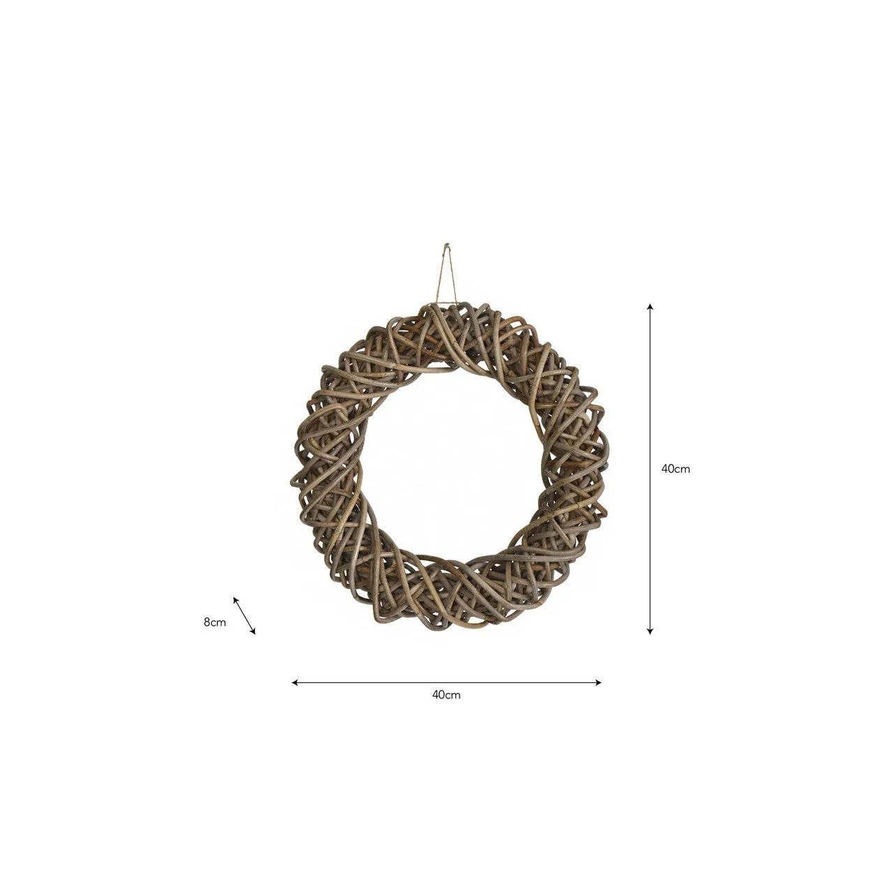 Bembridge Door Wreath | 40cm | Natural