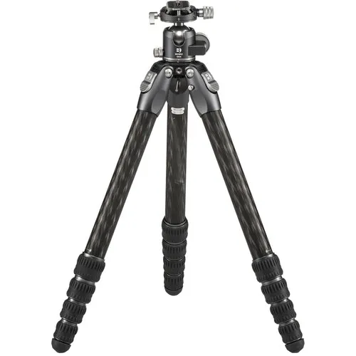 Benro Tortoise Columnless Carbon Fiber Three Series Tripod with GX35 Ballhead, 5 Leg Sections, Twist Leg Locks, Padded Carrying Case