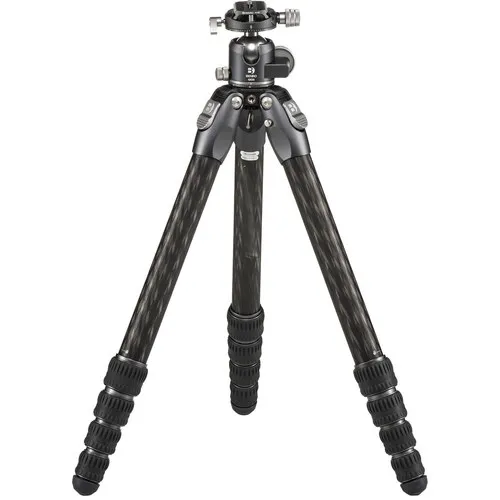 Benro Tortoise Columnless Carbon Fiber Three Series Tripod with GX35 Ballhead, 5 Leg Sections, Twist Leg Locks, Padded Carrying Case