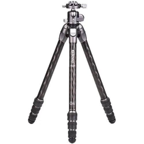 Benro Tortoise Columnless Carbon Fiber Two Series Tripod with GX30 Ballhead, 4 Leg Sections, Twist Leg Locks, Padded Carrying Case (TTOR24CGX30)