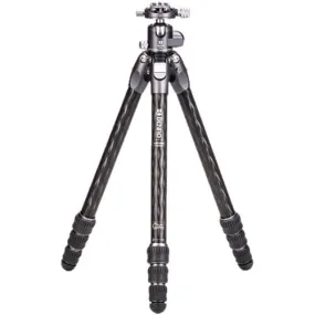 Benro Tortoise Columnless Carbon Fiber Two Series Tripod with GX30 Ballhead, 4 Leg Sections, Twist Leg Locks, Padded Carrying Case (TTOR24CGX30)