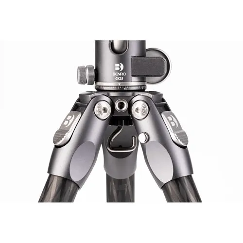 Benro Tortoise Columnless Carbon Fiber Two Series Tripod with GX30 Ballhead, 4 Leg Sections, Twist Leg Locks, Padded Carrying Case (TTOR24CGX30)