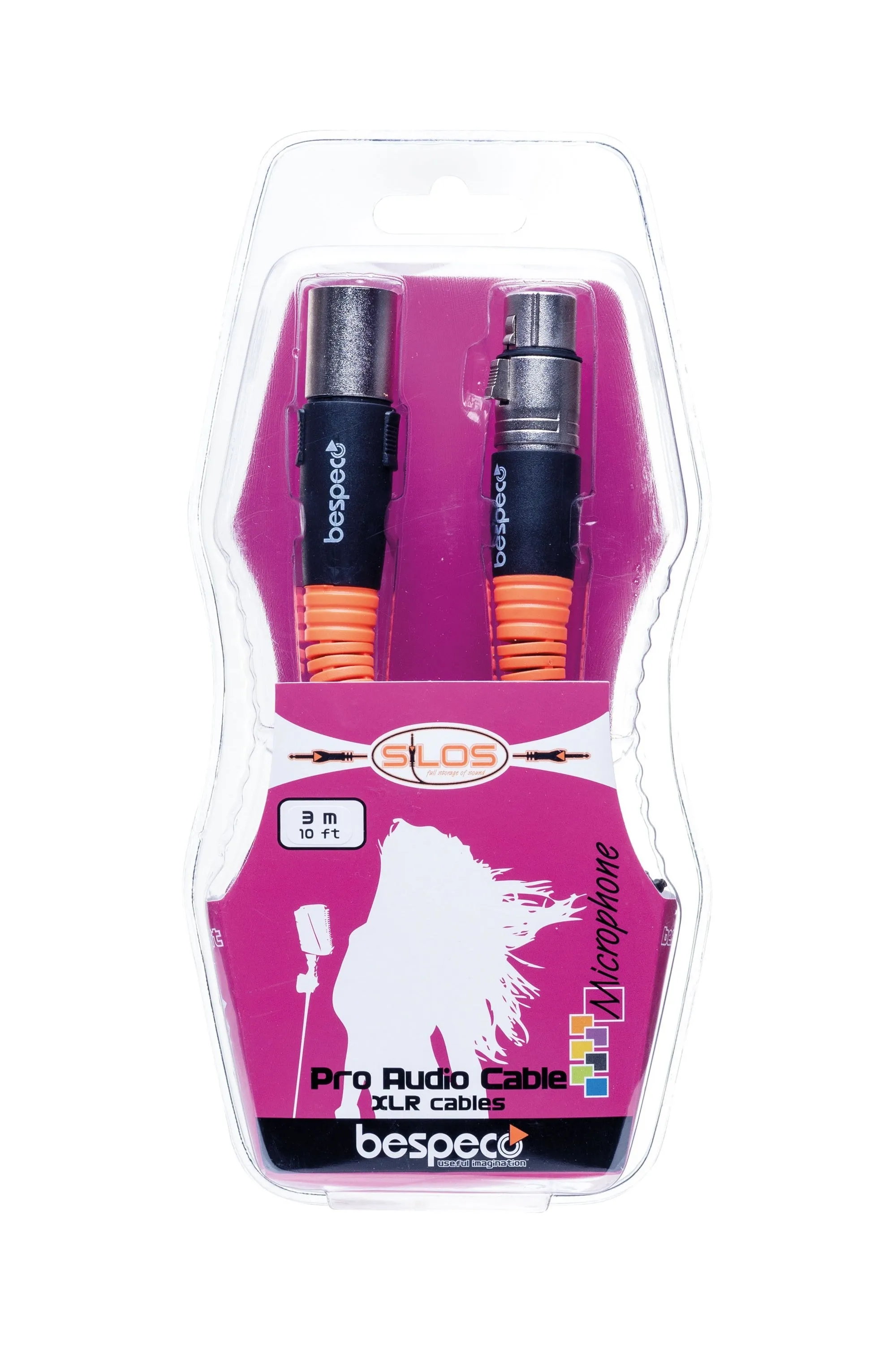 Bespeco Silos SLFM900 XLR Male to XLR Female Microphone Cable