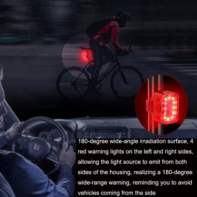 Bicycle Light USB Charging Outdoor LED Riding Lamp Set, Style: Front Light Tail Light