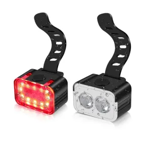 Bicycle Light USB Charging Outdoor LED Riding Lamp Set, Style: Front Light Tail Light