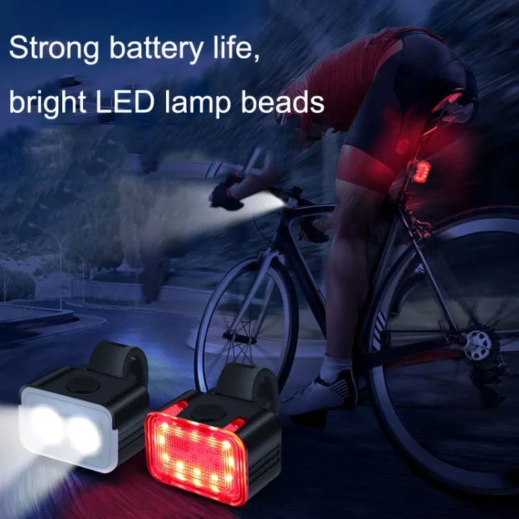 Bicycle Light USB Charging Outdoor LED Riding Lamp Set, Style: Front Light Tail Light