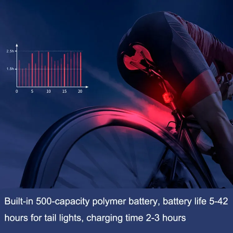 Bicycle Light USB Charging Outdoor LED Riding Lamp Set, Style: Tail Light