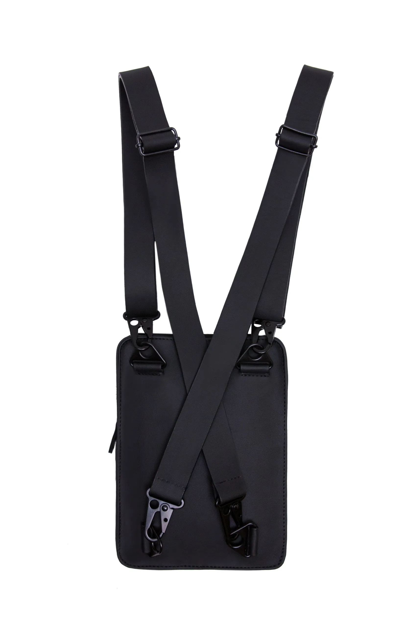 Black Vertical Adjustable Box Bag